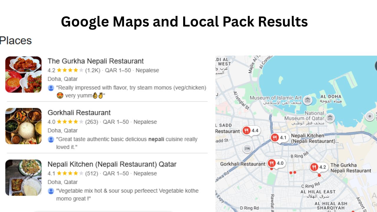 Google Maps and Local Pack Results